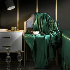 100% Mulberry Silk Duvet Cover 22MM Solid Color Silk Bedding