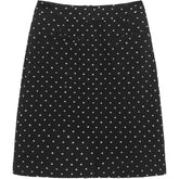 Black Polka Dot Midi Skirt
