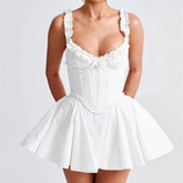 Frill Strap Babydoll Mini Dress