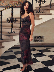 'Wild For A While' Backless Maxi Dress