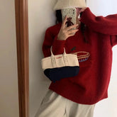 Fruit Cake Jacquard Knit Pullover