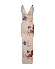Sexy Slim Long Floral Dress
