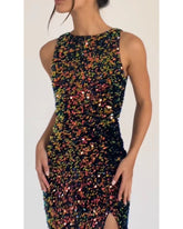 Sexy sleeveless with empty hips dress