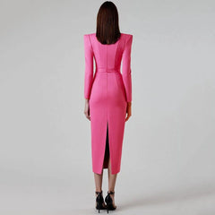 Elegant Bodycon Midi Dress