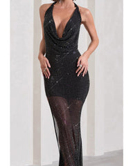 Sexy halter halter dress