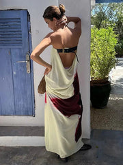 Floral Strapless Maxi Dress