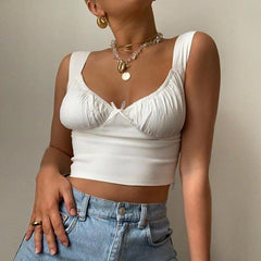 Hazel Milkmaid Ruched Top
