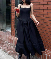 Lolita Gothic Lace Black Strap Dress