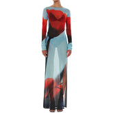 Slim Fit See-through Long Dress Cover-Up