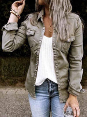 Vorioal Trendy Denim Tops