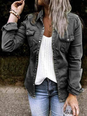 Vorioal Trendy Denim Tops