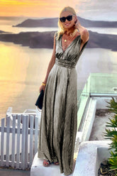 V-neck Maxi Dress