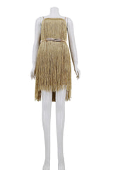 Roxanne Gold Tassel Dress