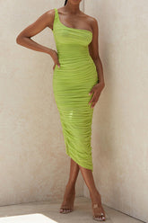 One Shoulder Sling Dress