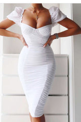 Risa Off Shoulder Ruched Dress