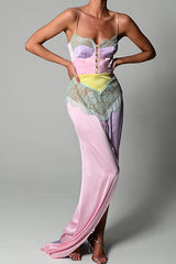 New Colorblock Maxi Dress