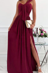 One Shoulder Waist Dress