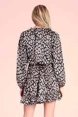 SATIN BABY RUFFLE DRESS