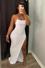 Ramona Open Back Split Maxi Dress