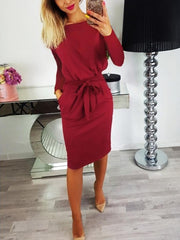 Vorioal Midi Dress With Belt