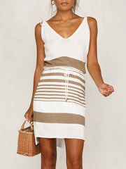 Vorioal Casual Knit Skirt