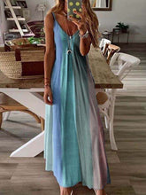 Vorioal Multicolor Tie-Dye Sling Dress