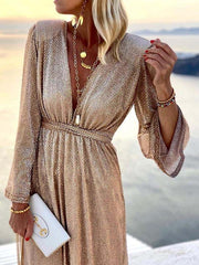 Vorioal Twinkle Holiday Party Dress