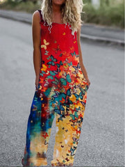 Vorioal Fashion Print Jumpsuits