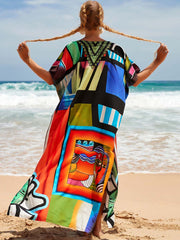 Vorioal Beach Gown Sunscreen Dress