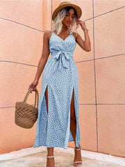 Vorioal Strap Floral Dress