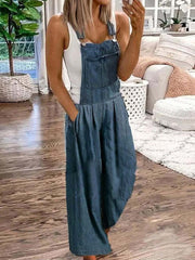 Vorioal Casual Denim Jumpsuit