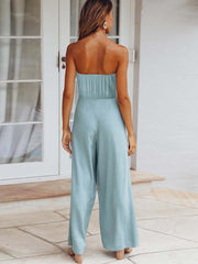 Vorioal Casual Solid-color Jumpsuit