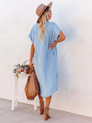 Vorioal Fashion Denim Dress
