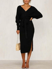 Vorioal V Neck Autumn Dress