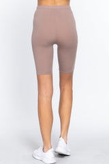 Cotton Jersey Short Leggings