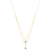 Double Star Crystal Layered Necklace