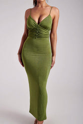 Mamie V-Neck Maxi Dress