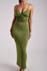 Mamie V-Neck Maxi Dress