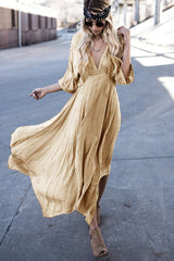 Love of Mine V-neck Flare Maxi Dress