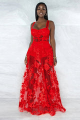 Yamila Chiffon Maxi Dress