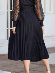 Pleated Midi Skirt