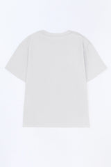 Plus Size Animal Graphic Distressed Tee Shirt