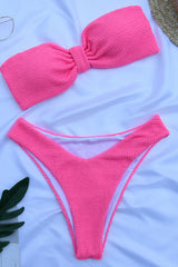 Hot Pink Crinkle Bikini Bottoms