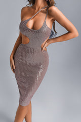 Yanki Cutout Sequin Midi Dress