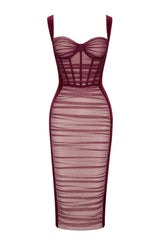 Walter Tank Strap Knee-Length Sweetheart Dress