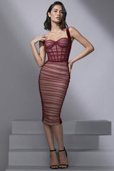 Walter Tank Strap Knee-Length Sweetheart Dress