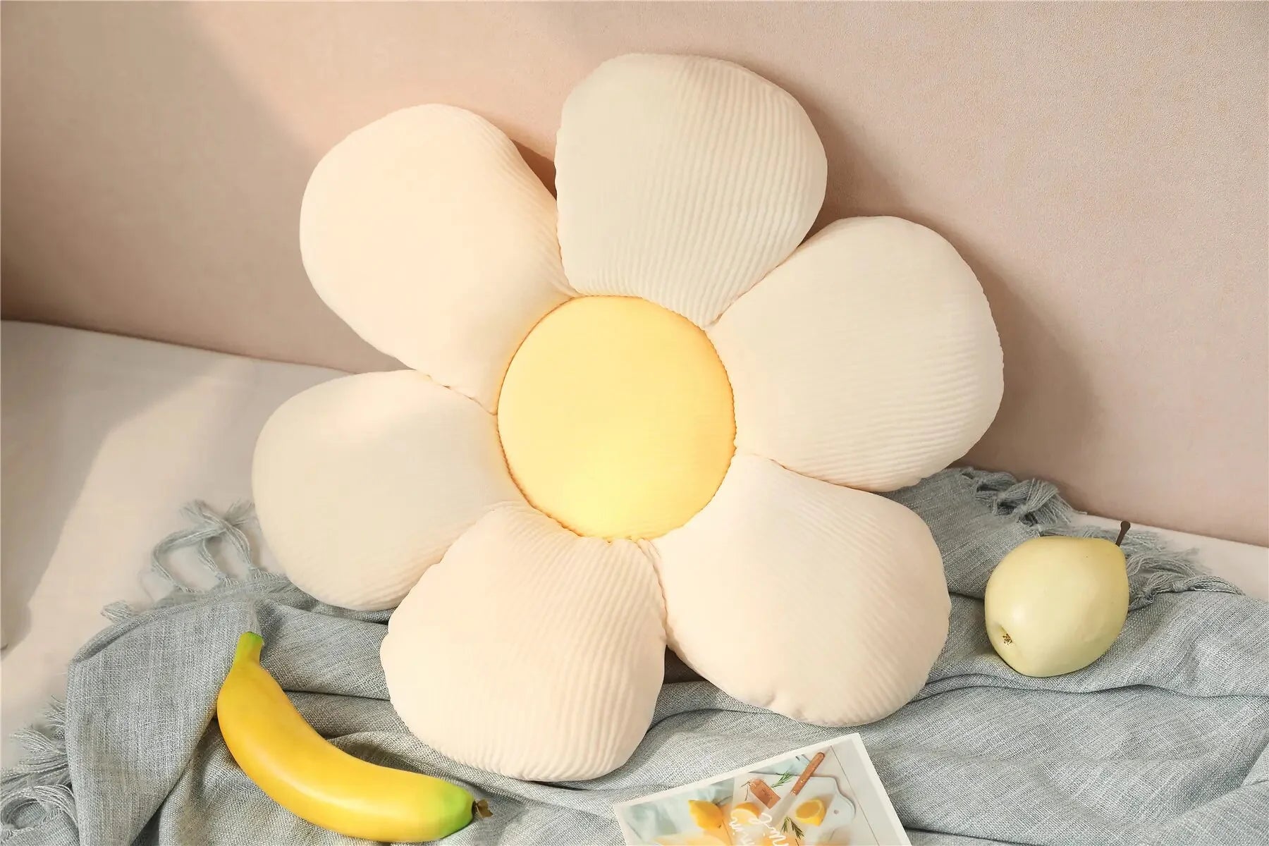 Flower Plush Throw Pillow Soft Stuffed Cotton Cushion Living Bedroom Home Chair Decorative Pillows Sofa Cushions Birthday Gifts