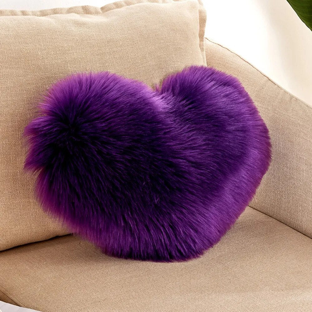 Pink Heart Shape Throw Pillow Sofa Car Seat Cushion Stuffed Plush Doll Toy Cushion Home Decoration Cushions Wedding Lovers Gift