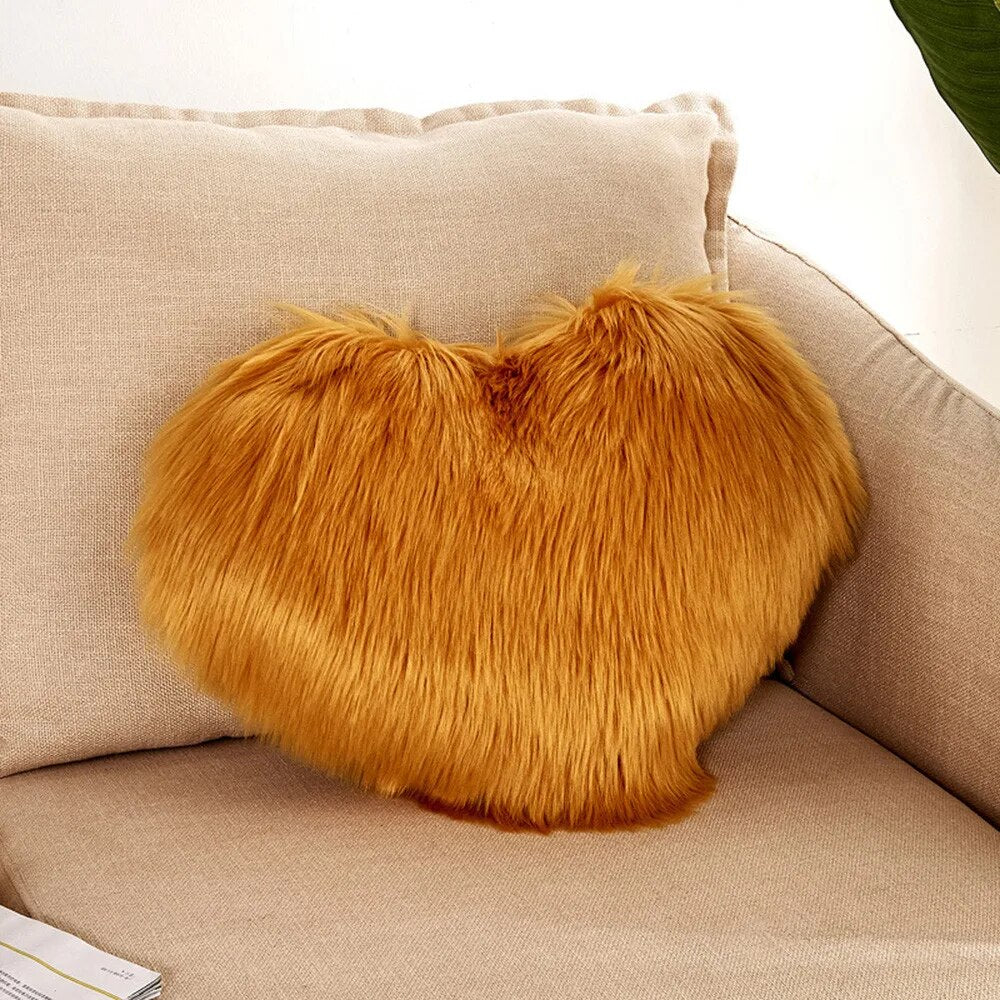 Pink Heart Shape Throw Pillow Sofa Car Seat Cushion Stuffed Plush Doll Toy Cushion Home Decoration Cushions Wedding Lovers Gift