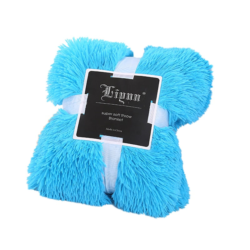New Soft Warm Bedding Throw Blanket Plush Fluffy Faux Fur for Bed Cover Sheet Throw Home Decoration Comfortable Blankets